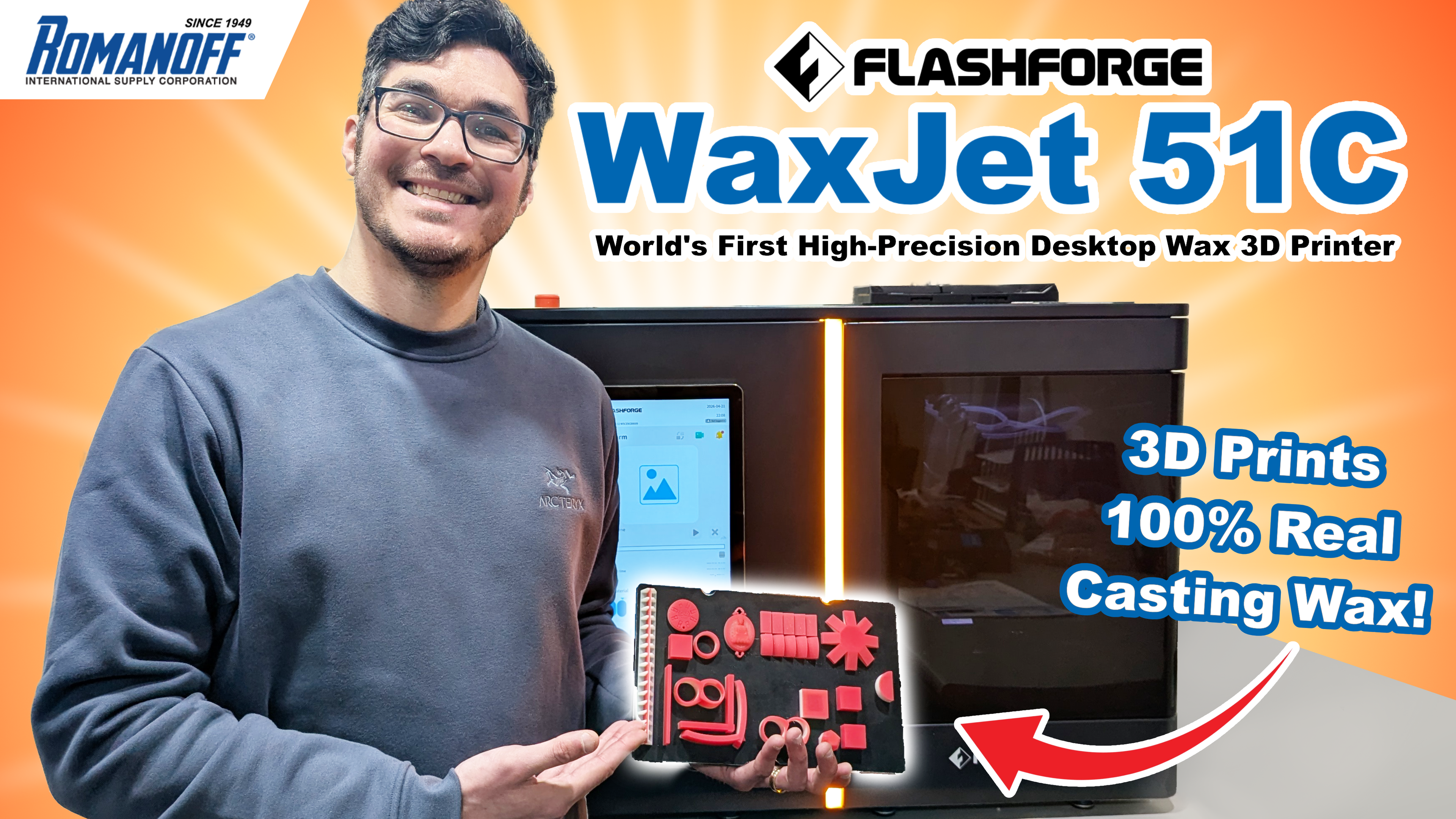 Flashforge WaxJet 51C: The Next Evolution in Wax 3D Printing for Jewelry Casting