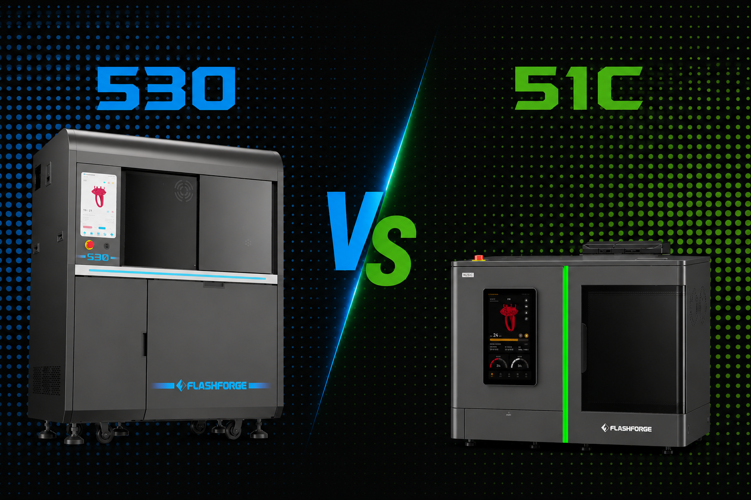 Flashforge 530 vs 51C