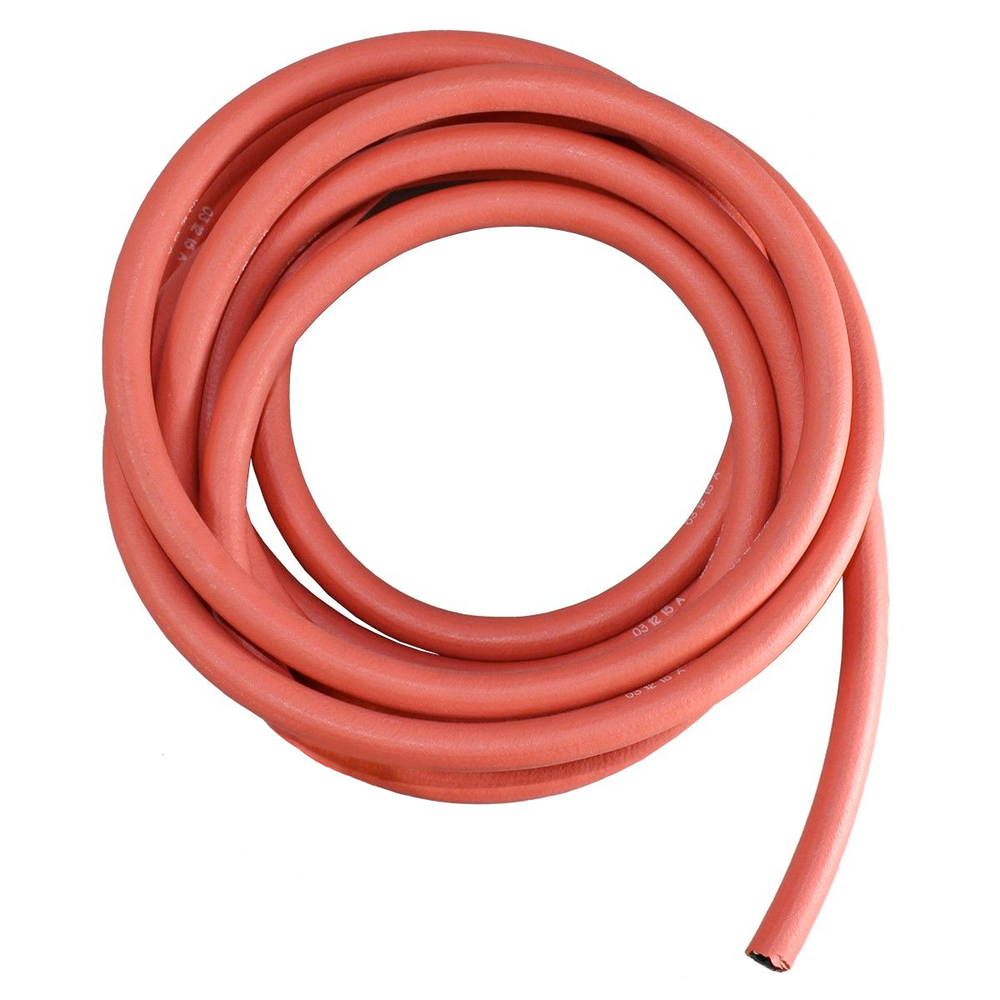Manguera de combustible roja reforzada de ¼"