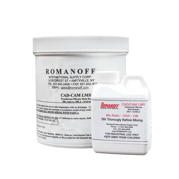 Romanoff CAD/CAM LMR: Kit de Goma de Molde Transparente que No Encoge - 2 lbs