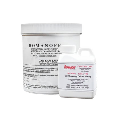 Romanoff CAD/CAM LMR: Kit de Goma de Molde Transparente que No Encoge - 2 lbs