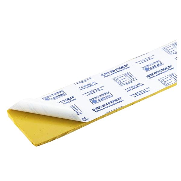 Castaldo® Caucho de Silicona de Ultra Alta Resistencia para Moldes: Tiras de 7,3 cm - 45,7 cm - Caja de 2,27 kg