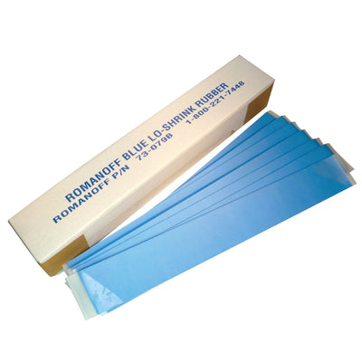Romanoff Original Blue Lo-Shrink Rubber Strips: 5 lb Box