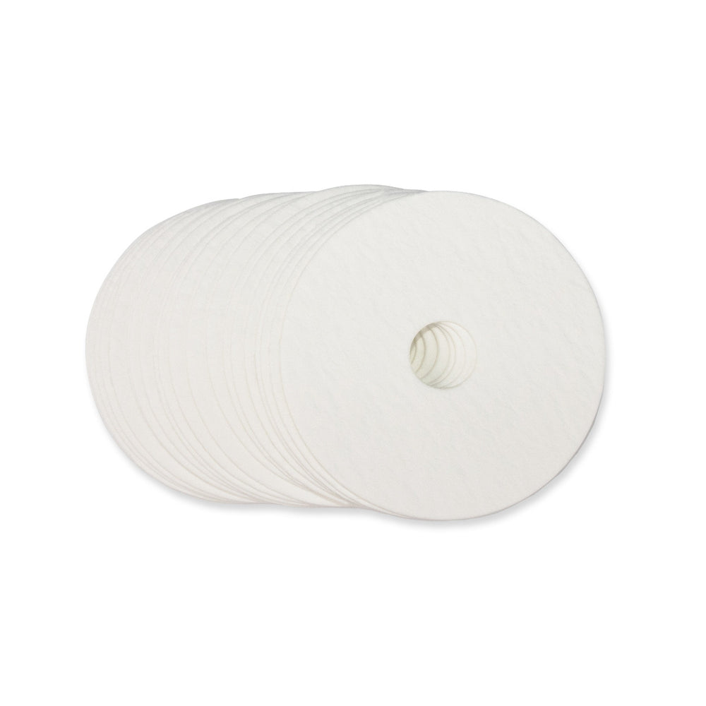 Bases de papel sin amianto - Base redonda con orificio - 3.5" (diámetro exterior) x 0.75" (diámetro interior)