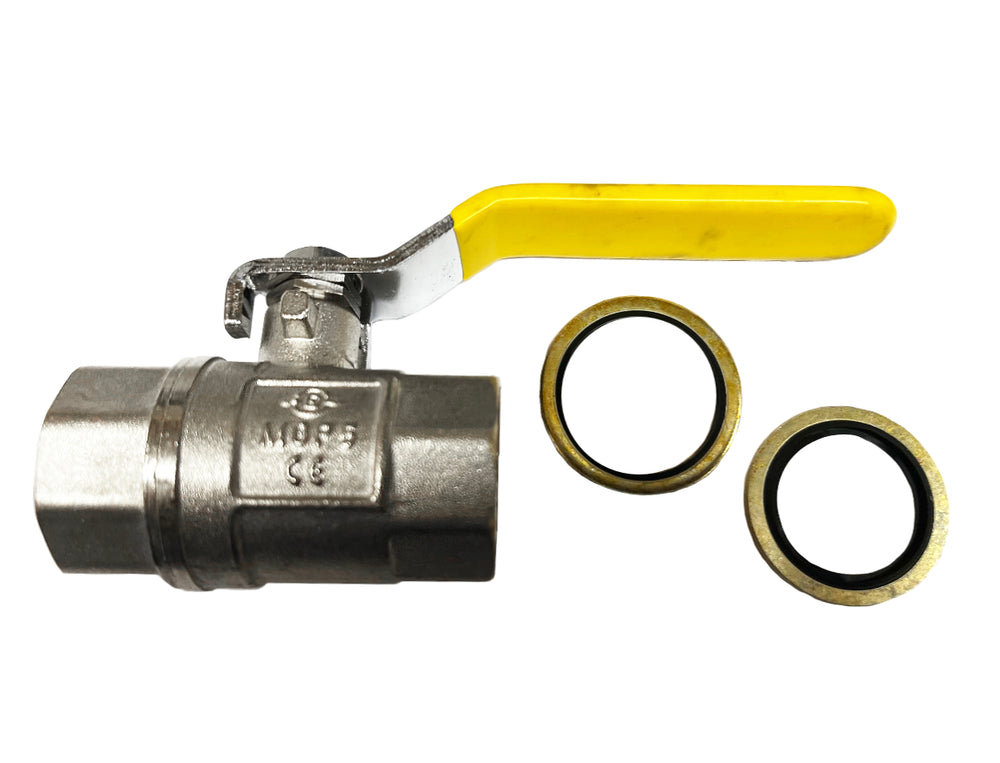 Válvula de acero inoxidable de ¾" de nuevo estilo para mezcladores de revestimiento Vac-U-Vest #3