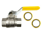 Older Style ½" Stainless Steel Pour Valve for Vac-U-Vest #3 Investment Mixers