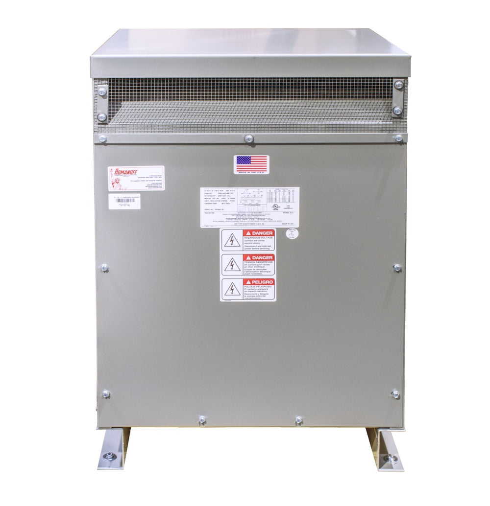 Transformador elevador de tensión, trifásico, 34 kVA - 208 V a 380/400/231 V