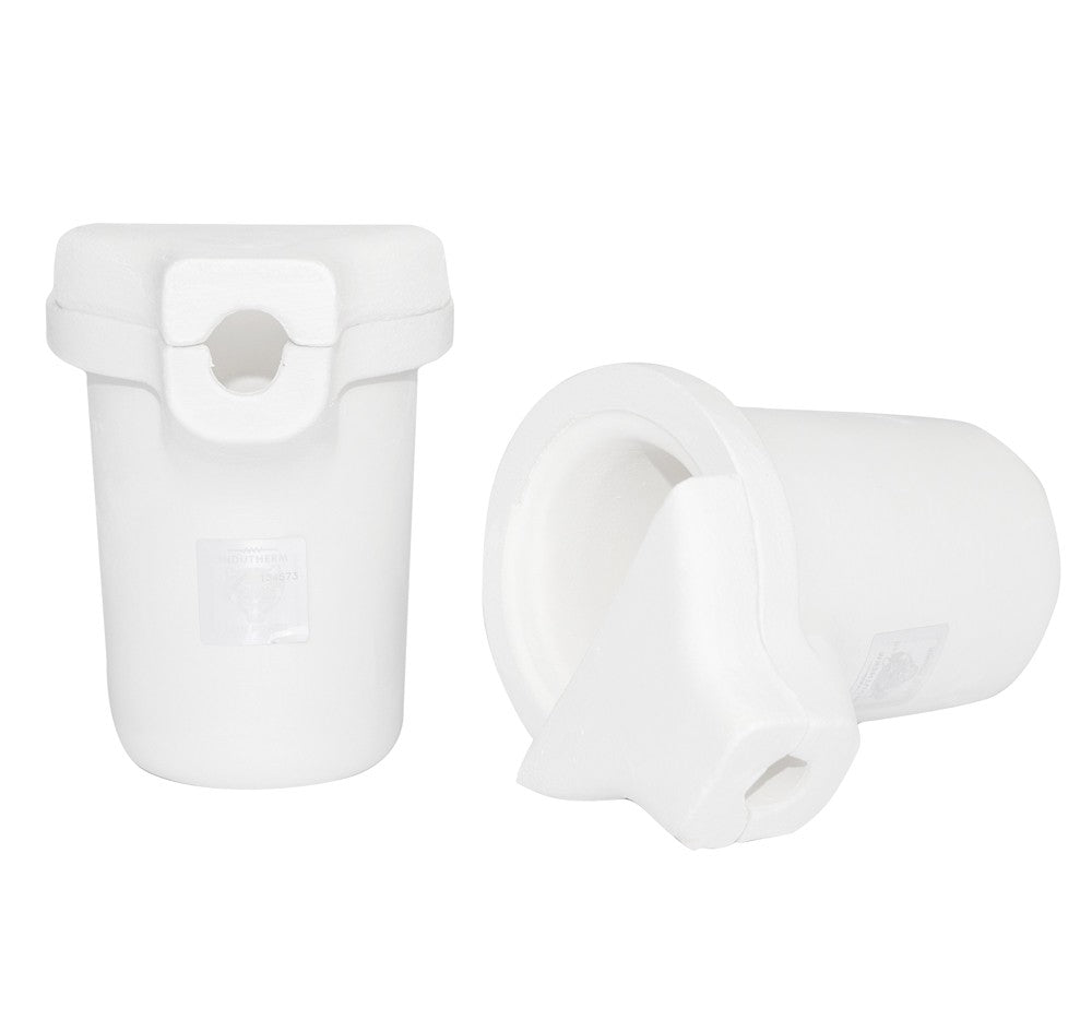 Indutherm Small Platinum Crucible with Cover for MC 100 V & VTC 100 V