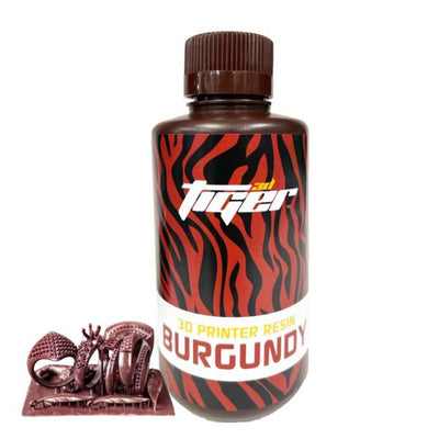 Resina de impresión Tiger3D Castable: Borgoña - 500g