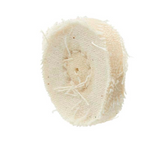 7/8" X 16-Ply Miniature Muslin White Baby Buffs