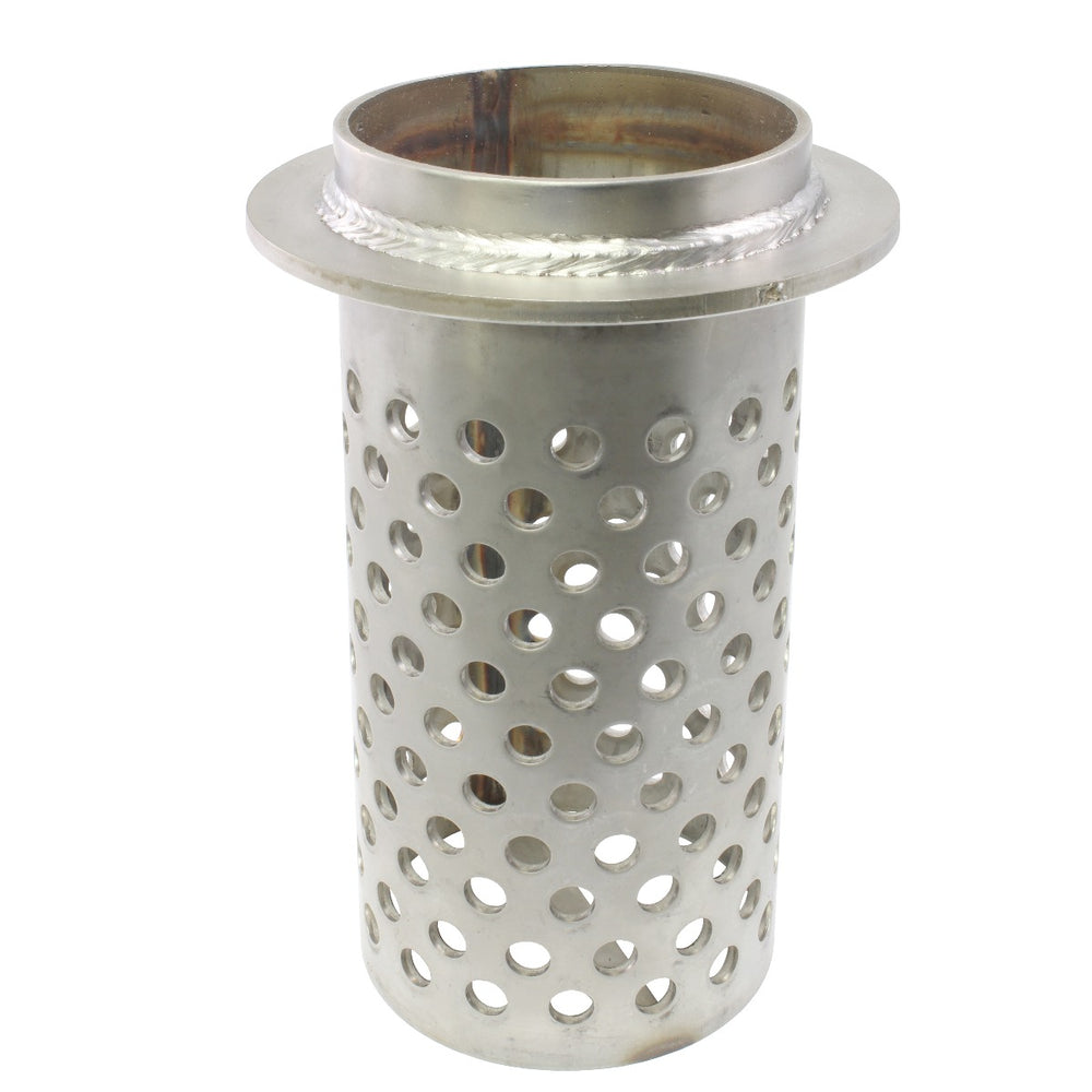 Stainless Steel Perforated Flask - 4" x 6" - With Flange