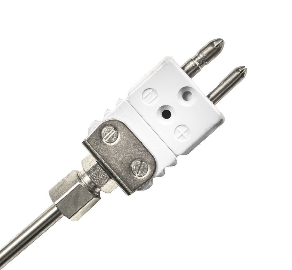 Termopar de enchufe blanco Memco-Style de 1200 °C para sistemas de fundición Inductovac