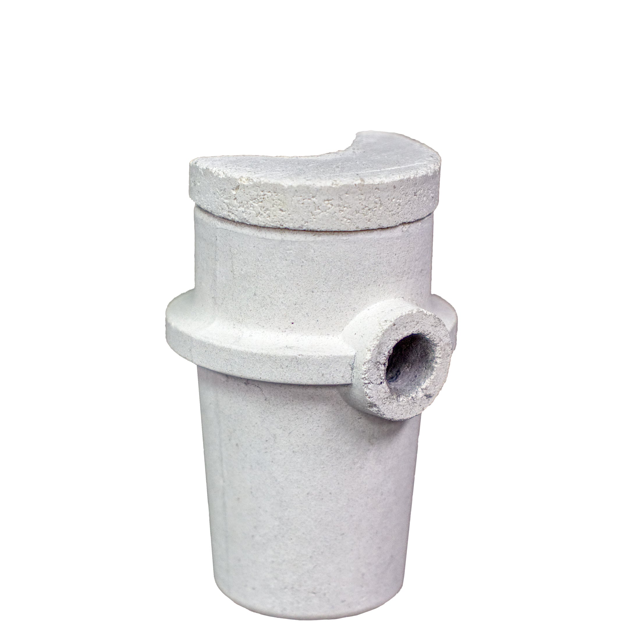 Crisol de oro y plata pequeño de 50 g y 38 mm con tapa