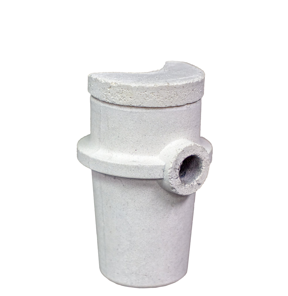 Crisol de oro y plata pequeño de 50 g y 38 mm con tapa