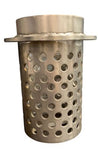 Stainless Steel Perforated Flanged Flask with Long Neck - 4" x 7"