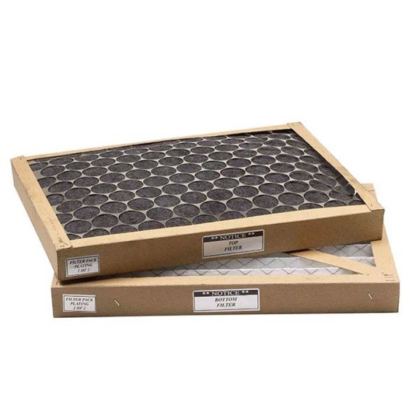 Juego de filtros para chapado y rodio para campana extractora de humos sin conductos