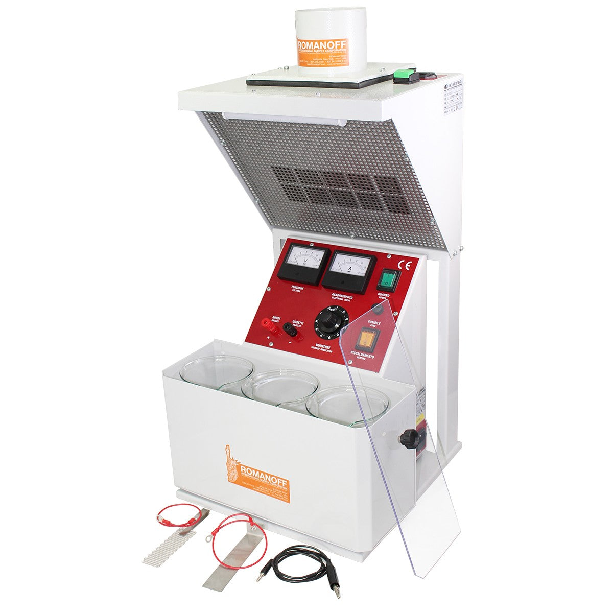 Medium Italian Plating Machine - HEPA Exhaust Hood