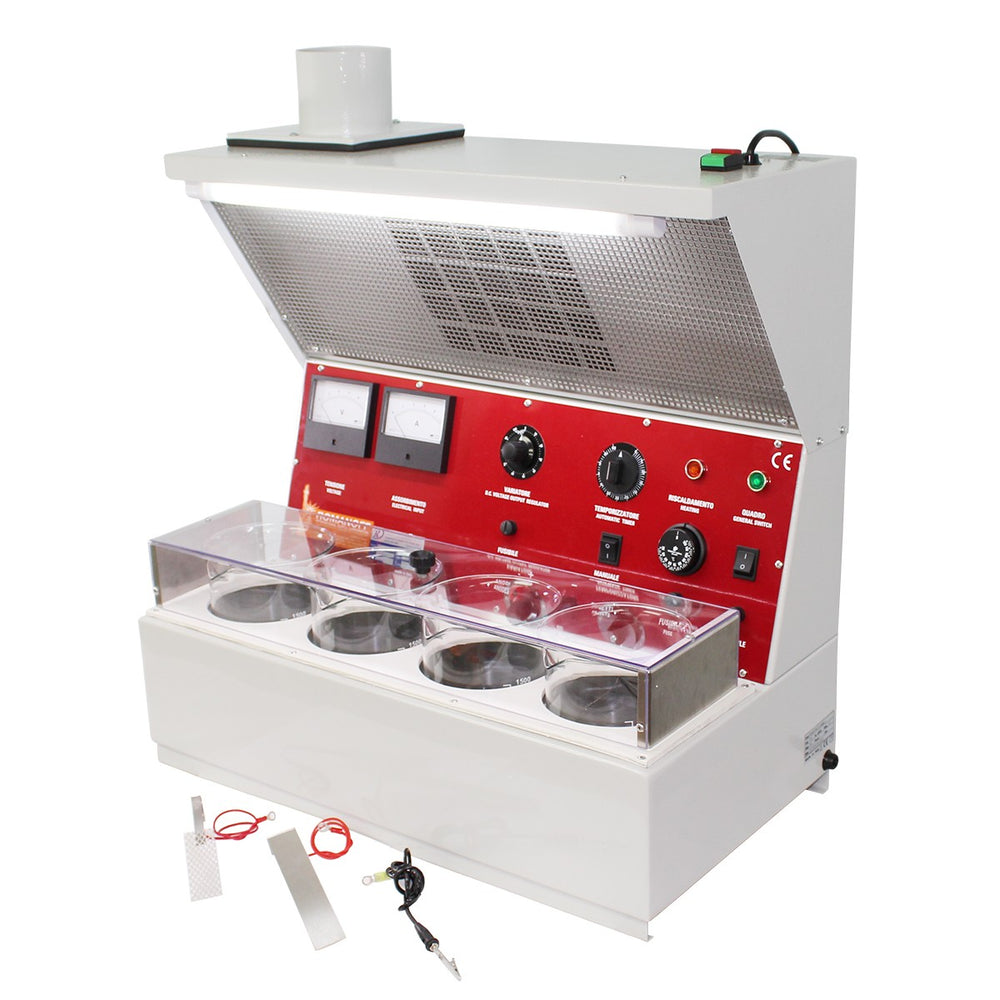 Large Italian Plating Machine System with HEPA Exhaust Hood