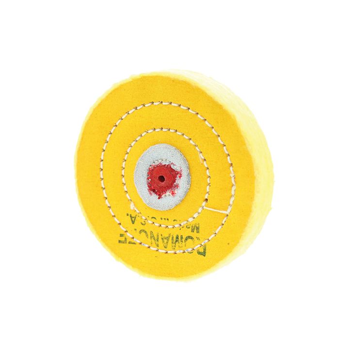 Pulidores de muselina amarilla de 4" X 50 capas