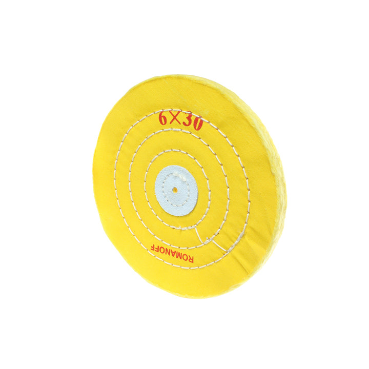 Mochas de muselina amarillas de 6" X 30 capas
