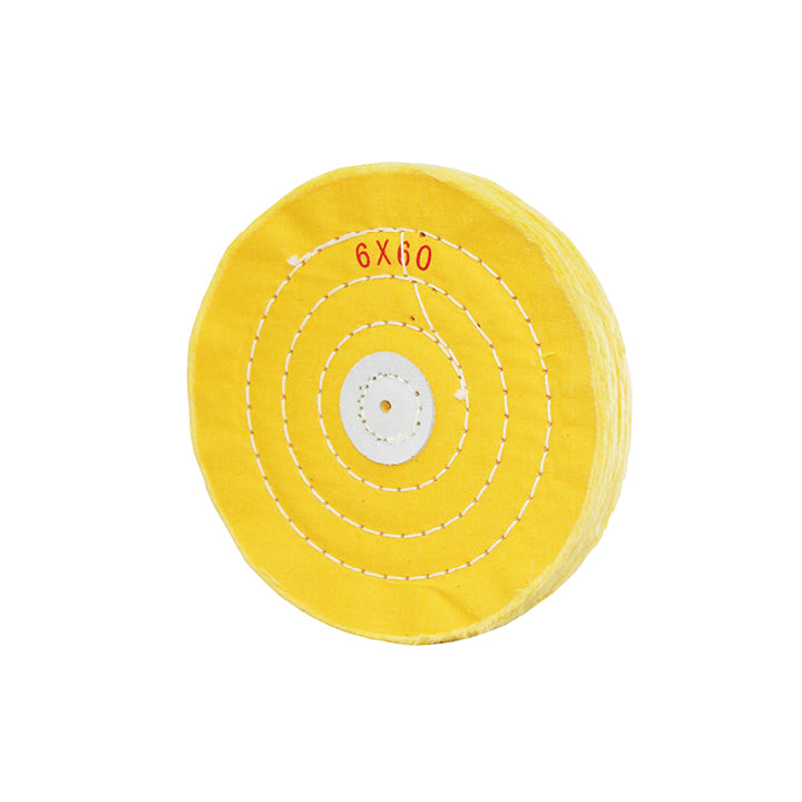 Pulidores de muselina amarillos de 6" X 60 capas