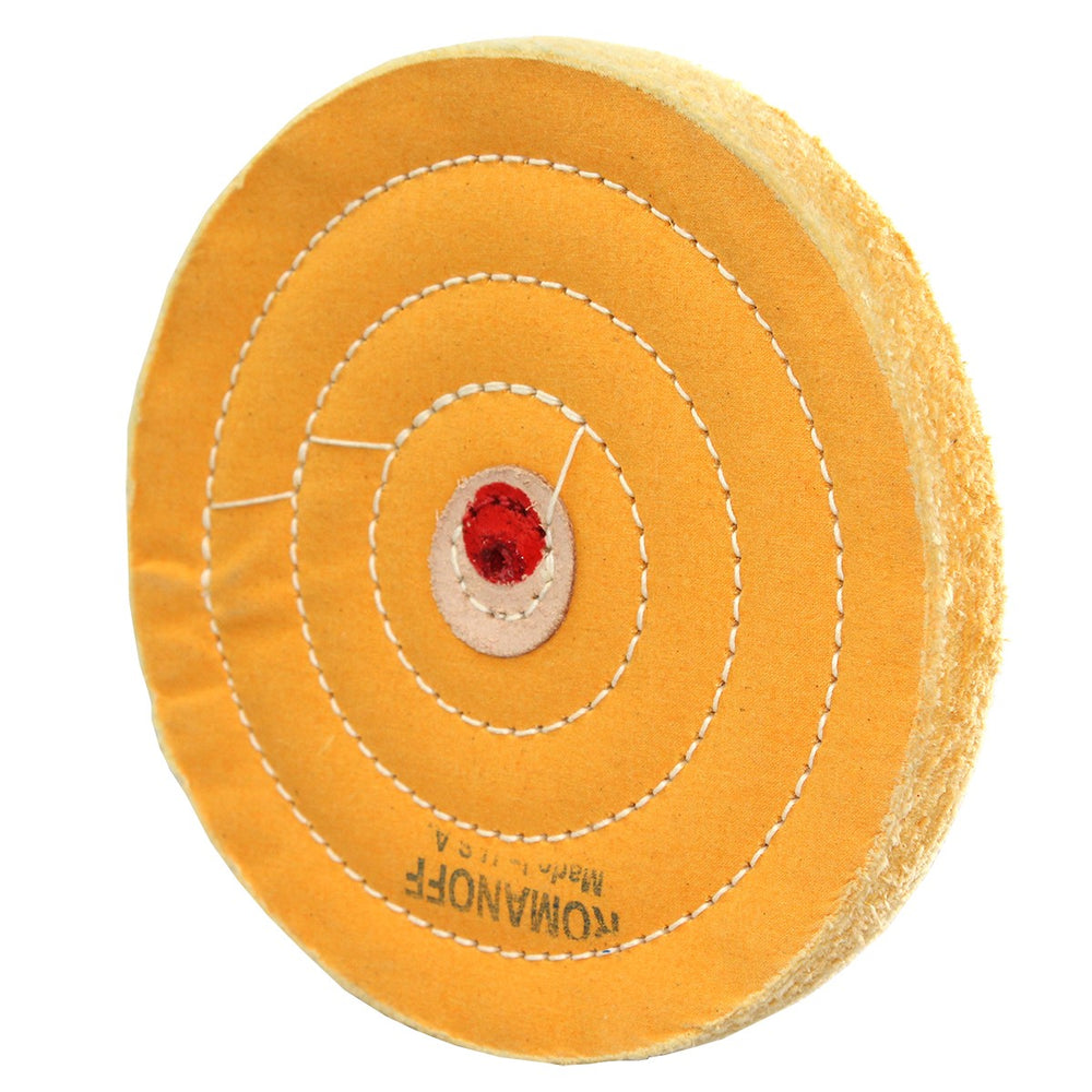 Pulidores de muselina amarillos de 7" X 60 capas