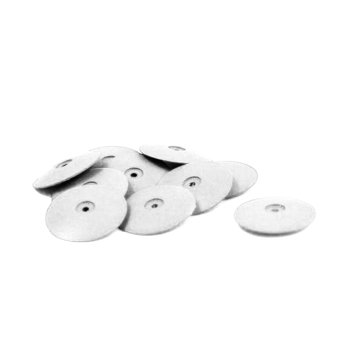 Ruedas de goma flexibles de borde fino Eve® White L18 de silicona