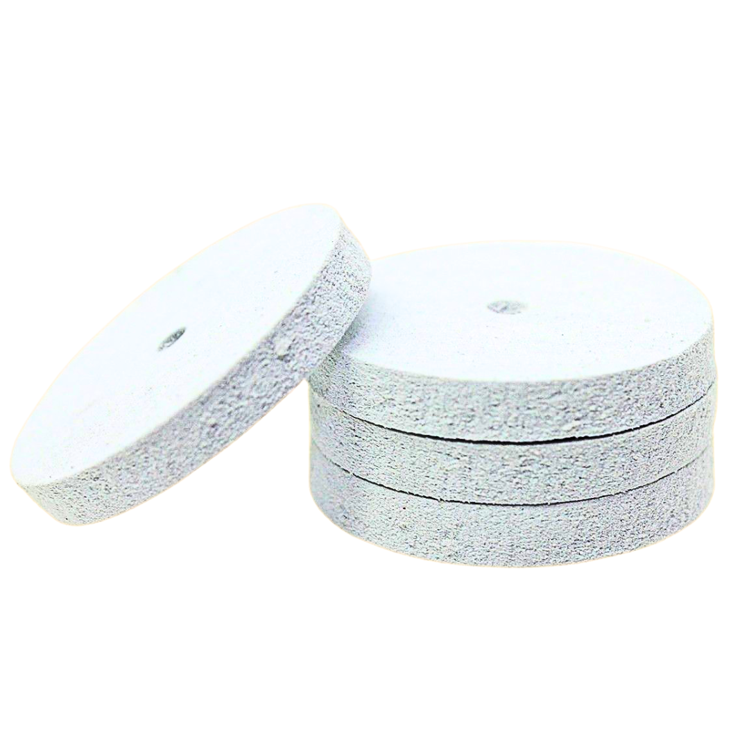 Dedeco® White Ultra-Fine Square-Edge Polishing Wheels (Box of 100)