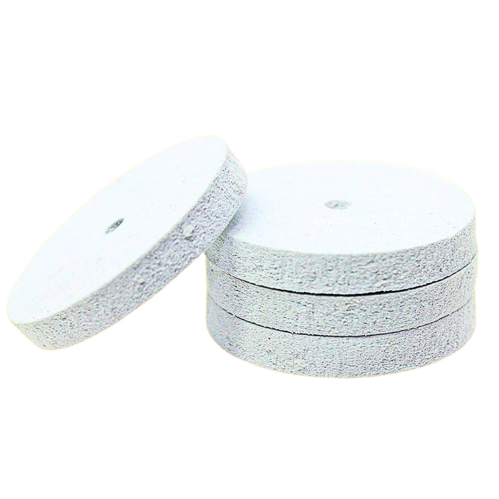 Dedeco® White Ultra-Fine Square-Edge Polishing Wheels (Box of 100)