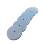 Eve® Light Blue Square-Edge Rubber Wheels