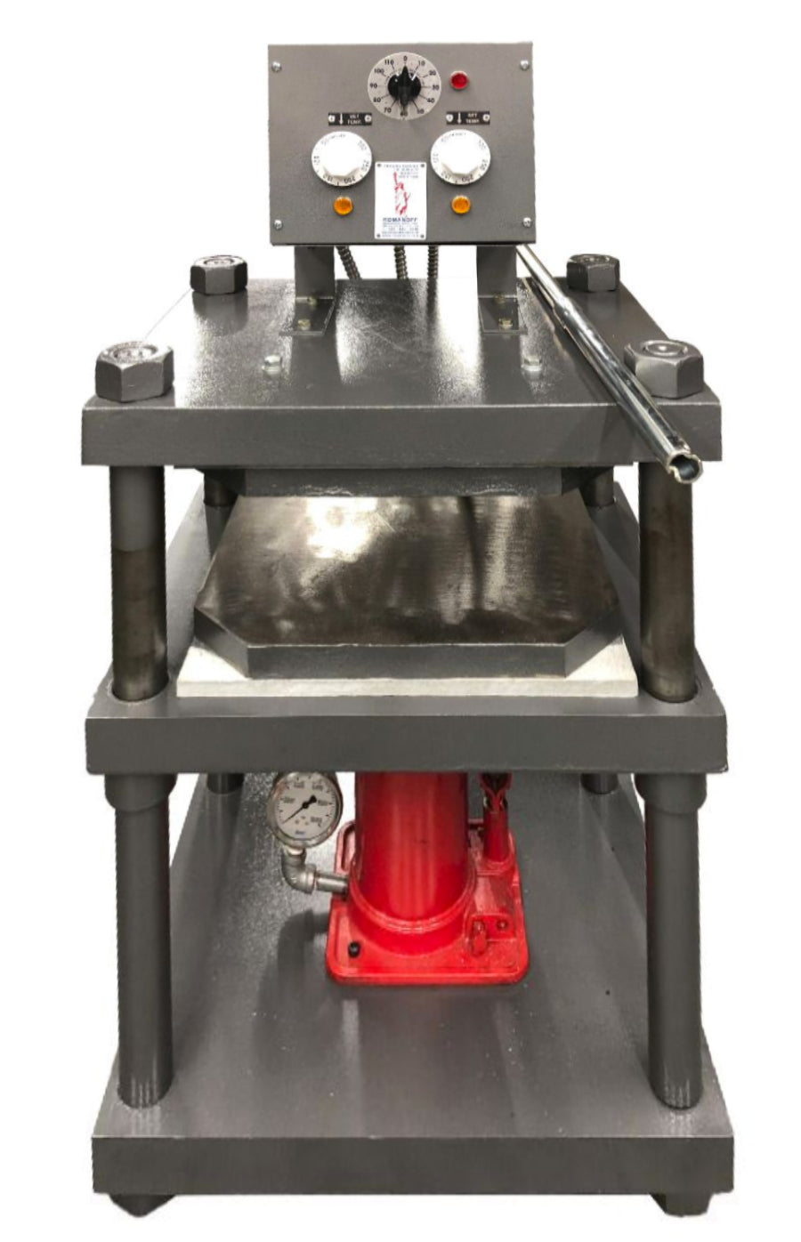 Floor Vulcanizer - White Metal Mold - 13" x 13" Platens 220v