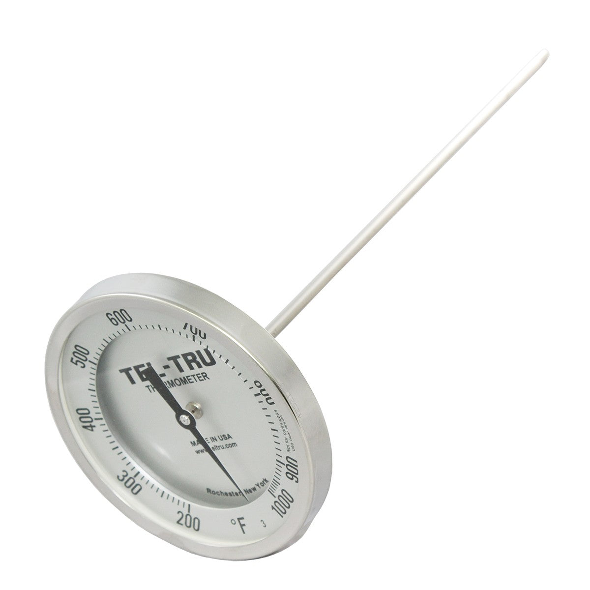 5" Large White Metal Thermometer