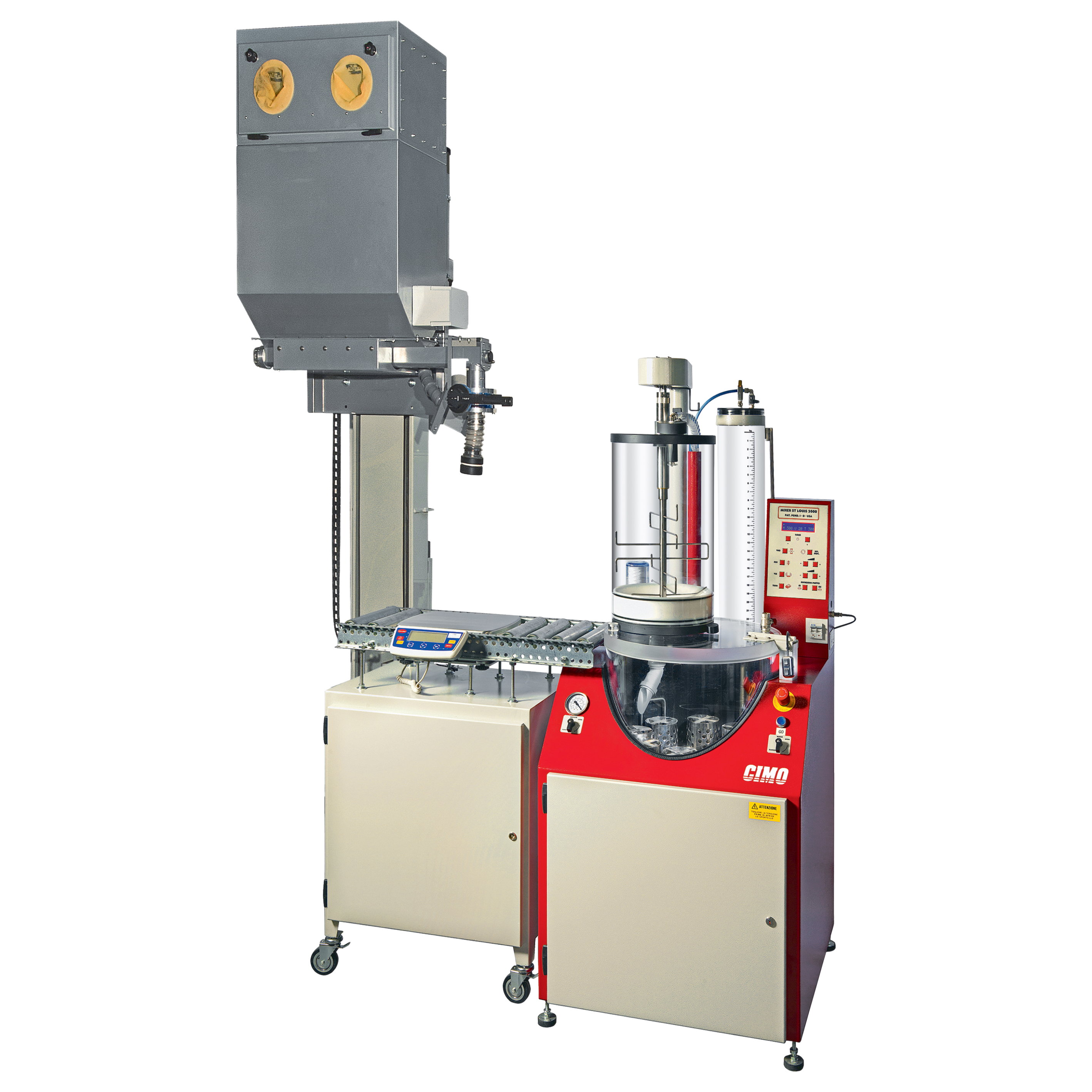 CIMO St. Louis 2000 22 kg Kit - Includes 150 kg Dispenser Lift, Side Scale with Rollers and Vacuum Pump
