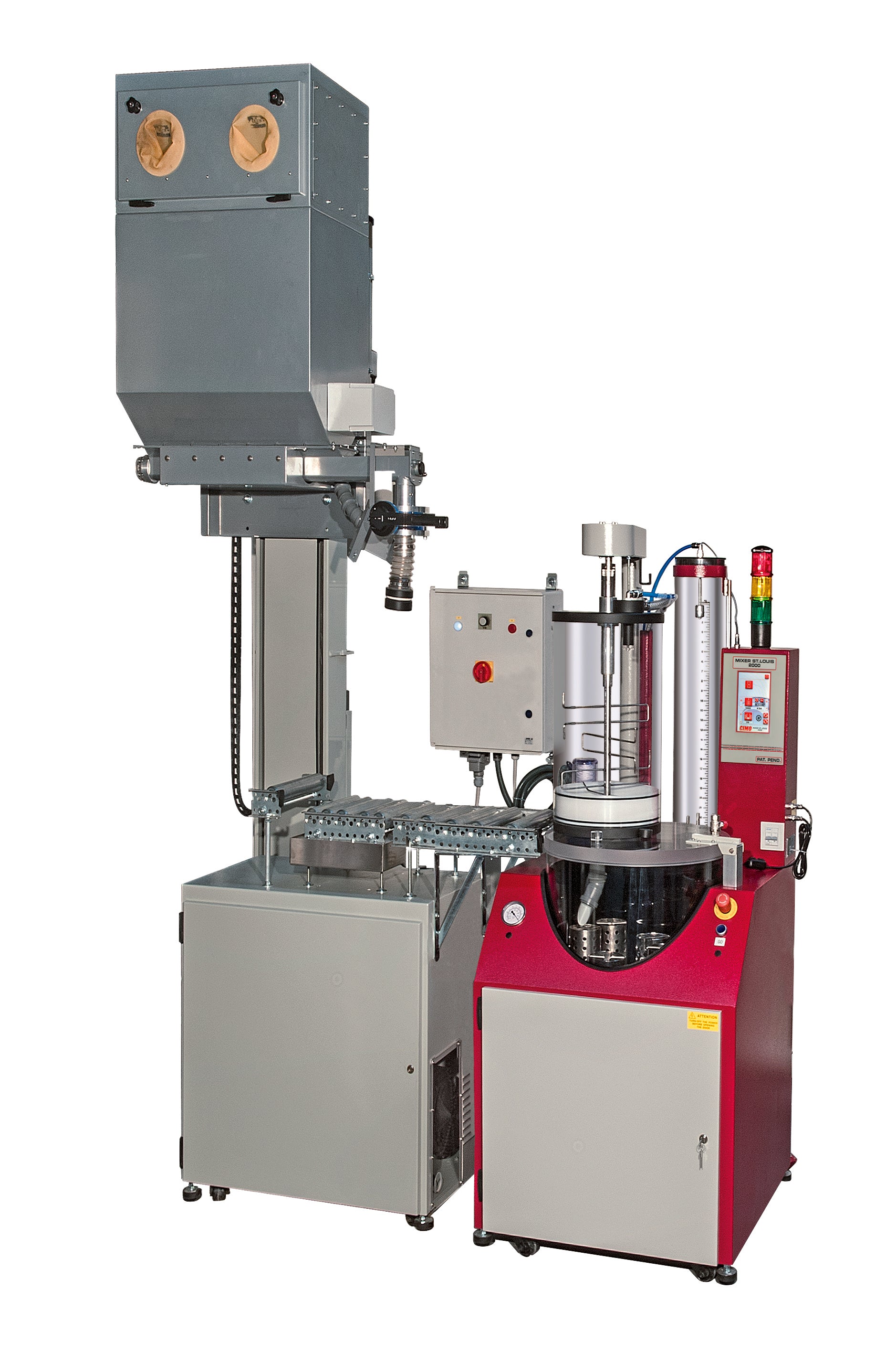 Crisol completo de cerámica y grafito Indutherm para máquinas de fusión MU 200 y 400