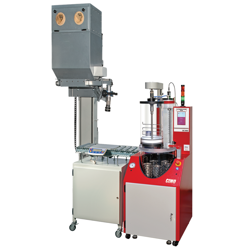 Crisol completo de cerámica y grafito Indutherm para máquinas de fusión MU 200 y 400