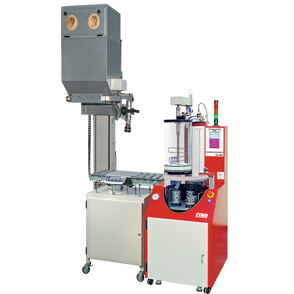 Crisol completo de cerámica y grafito Indutherm para máquinas de fusión MU 200 y 400