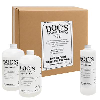 Doc's Casting Plaster: Resin Investment Kit Designed for Rapid Burnout - 25 lbs