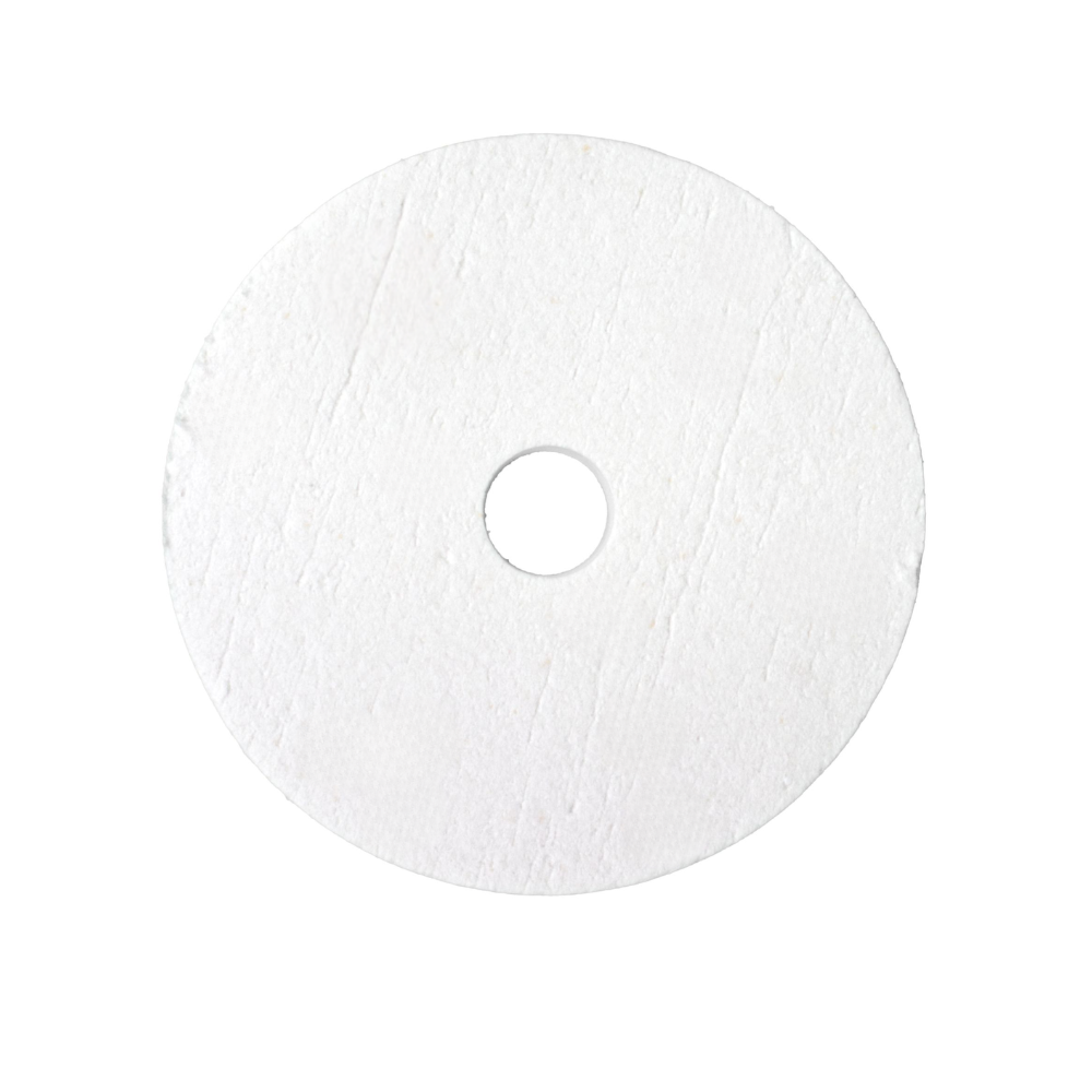 Crucible Bottom Insulator 1300 175mm D x 30mm Hole x 25mm Ht