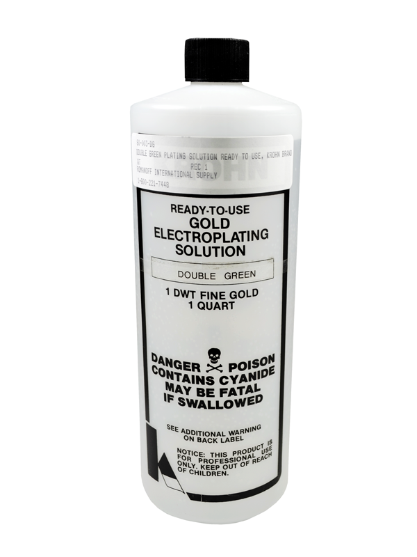 14kt Dark Green Gold Plating Solution 1-Liter
