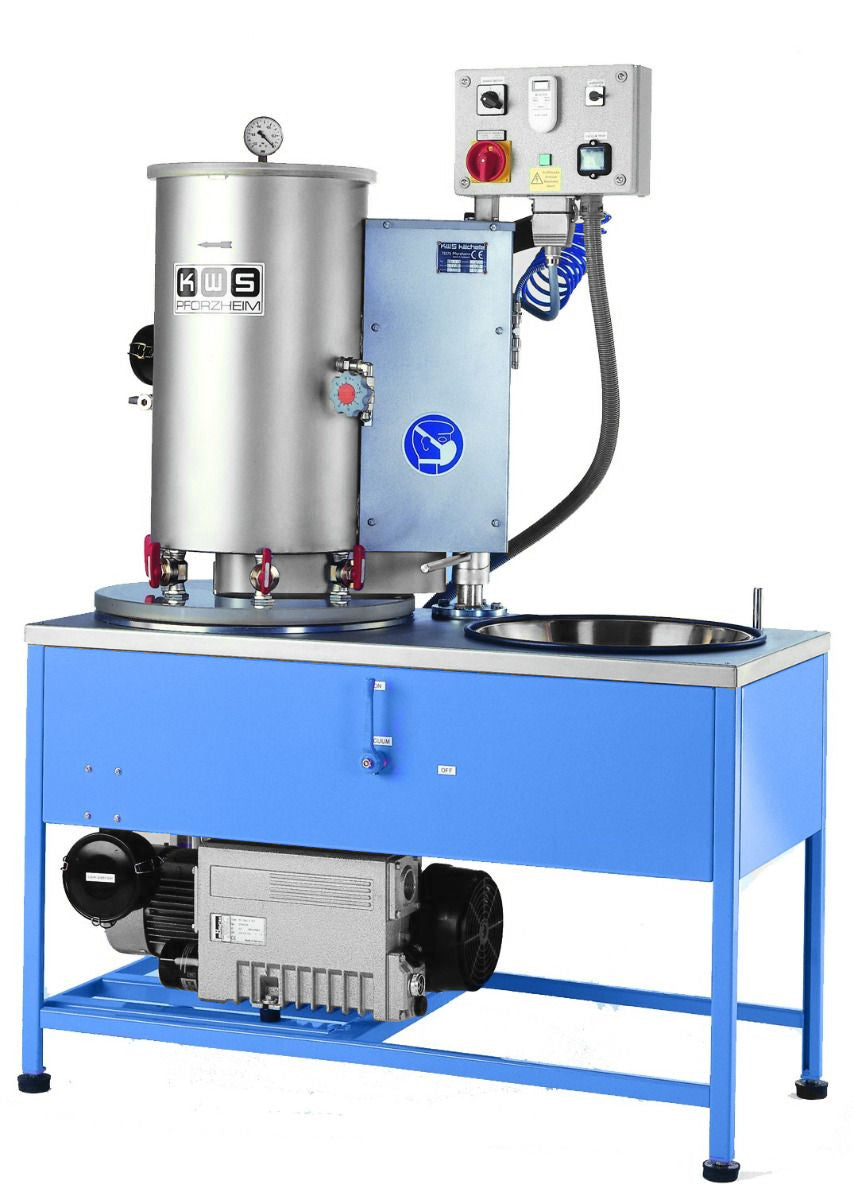 KWS EB 10/16S: Máquina de mezcla de inversión de 6 matraces