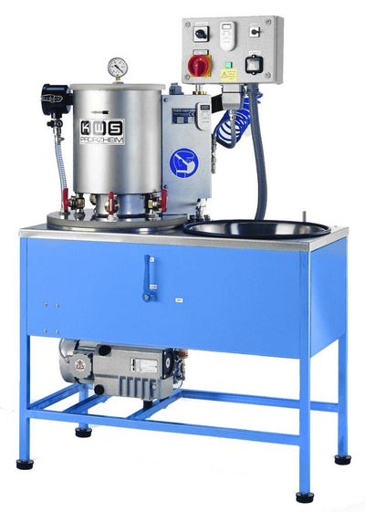 KWS EB 8: Máquina de mezcla de inversión bridada de 5 matraces