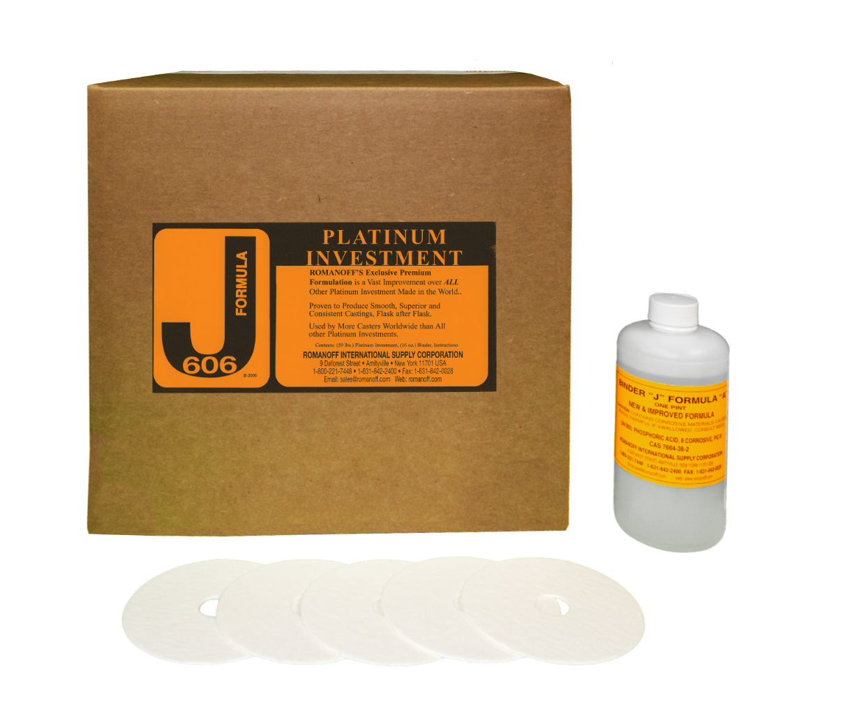 Inversión para fundición de platino J-Formula 606 y aglutinante naranja - 45 lb