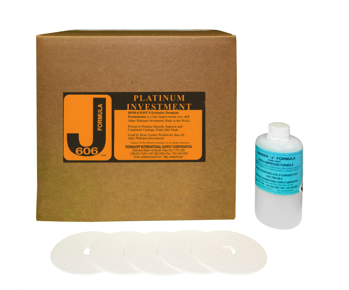 Inversión de fundición de platino "J-Formula 606" y aglutinante azul - 45 lbs