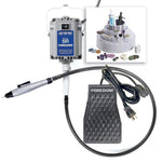 Motor Foredom SR con sistema de eje flexible con pieza de mano de cambio rápido H.20