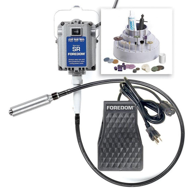 Sistema de eje flexible Foredom SR Motor con pieza de mano H.30