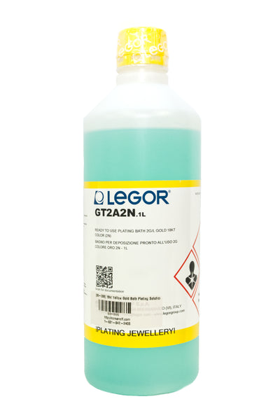 Legor 18kt Gold Bath Plating Solution 2 Gram / 1 Liter