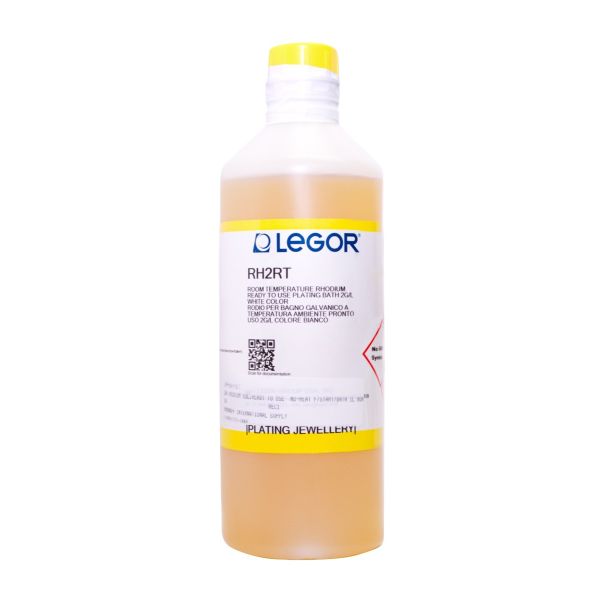 Solución de Legor para Baño de Rodio Blanco 2 gramos / 1 Litro (Lista para Usar)