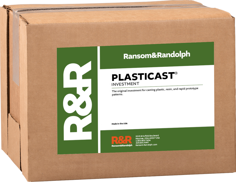 Inversión Ransom & Randolph Plasticast - Caja Bliss de 40 lb