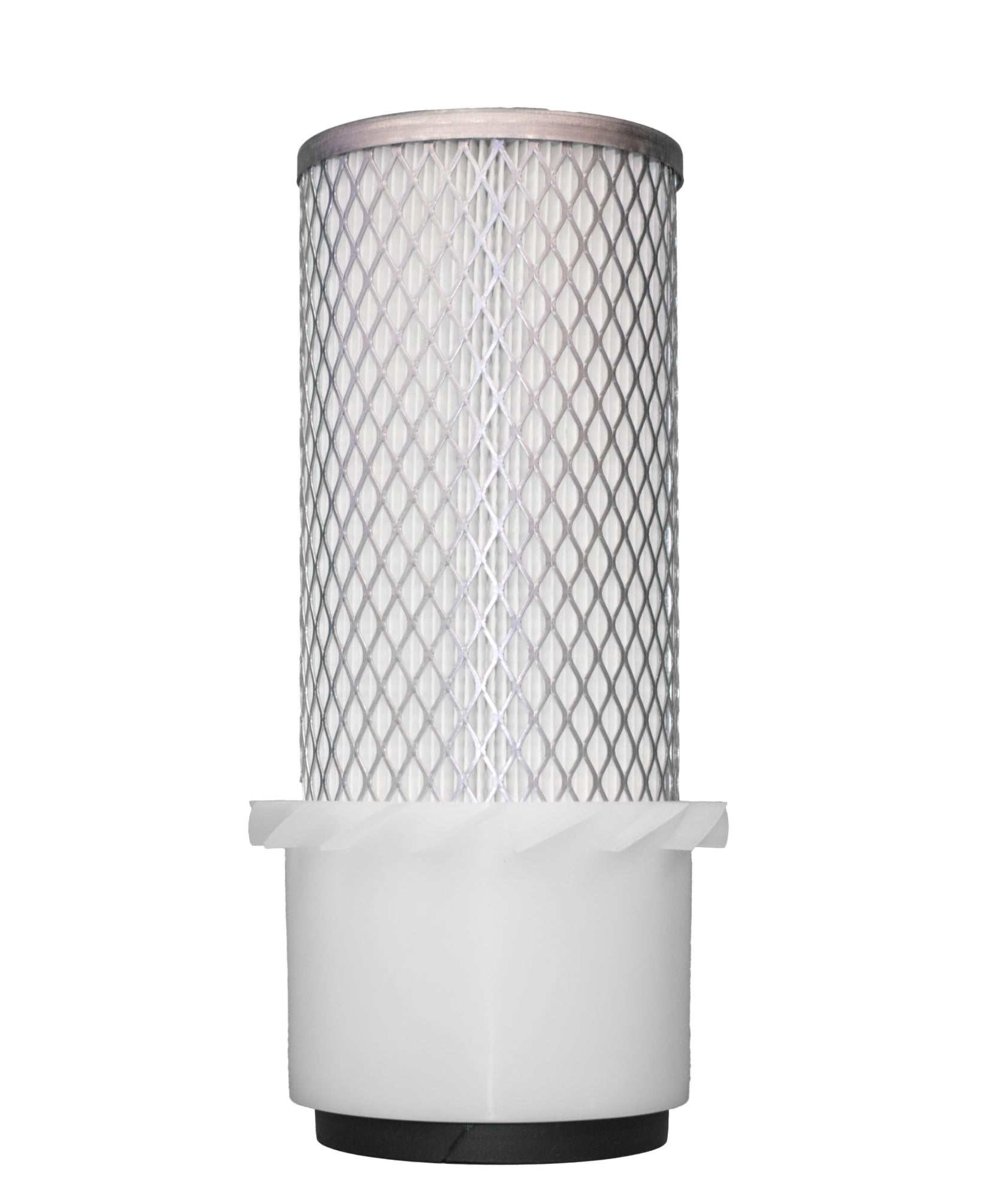 Filtro aspirador de 10.5" con collarín exterior de plástico blanco