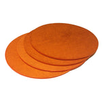 Discos de silicona roja de capa general, de 22,86 cm x 0,64 cm de diámetro - Juego de 4